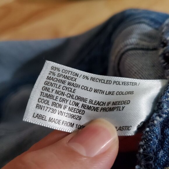 Ava & Viv Shorts Womens 14W Blue Denim Shortalls Overalls Jorts - Picture 3 of 10